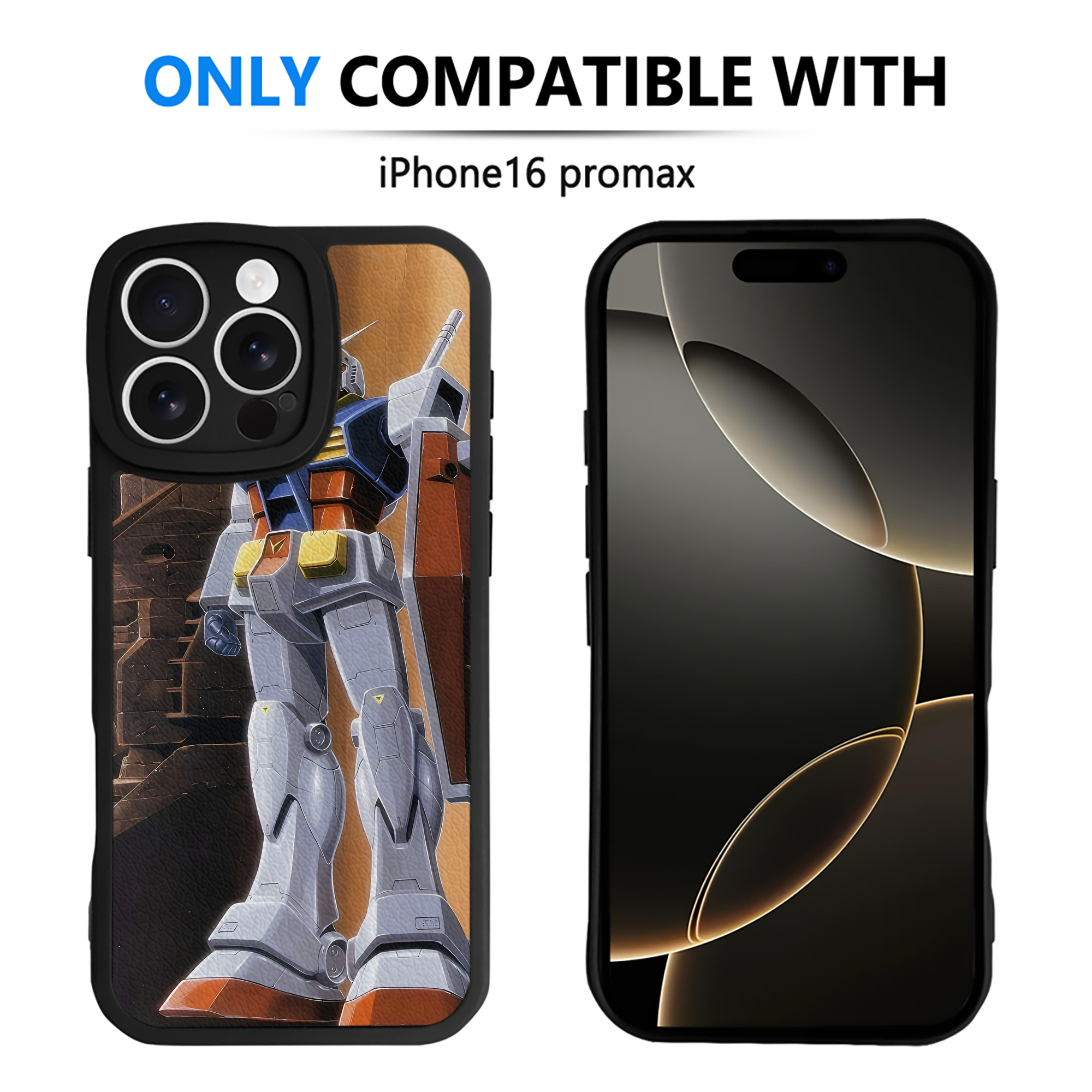 （画像用） 機動戦士ガンダム Mobile Suit Gundam 【iPhone 16シリーズ対応】シリコンスマホケース（レザー調） 材質：シリコン